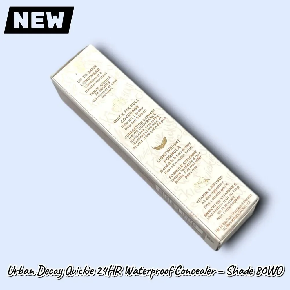 New Urban Decay Quickie 24HR Full-Coverage Waterproof Concealer – Shade 80WO Dee